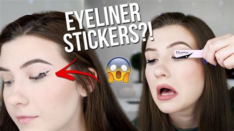 Testing Out Viral Eyeliner Sticker Tape Quikkat Eyeliner Strips Demo