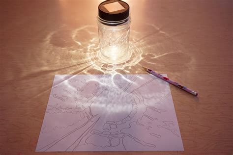 How do you come into and go out of your room? Mason Jar Shadow Drawing Prompt | TinkerLab