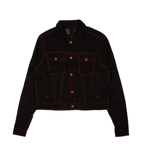 Vlone Black And Red La Exclusive Stripper Pole Denim Jacket Size S Grailed