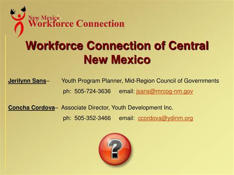 Ppt Workforce Connection Of Central New Mexico Wccnm Powerpoint