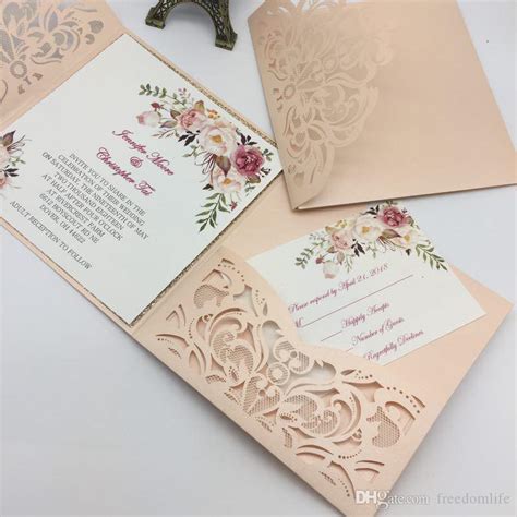 100% you 100 percent money back guarantee on my gigs. 2020 Unique Laser Cut Wedding Invitations Cards High ...