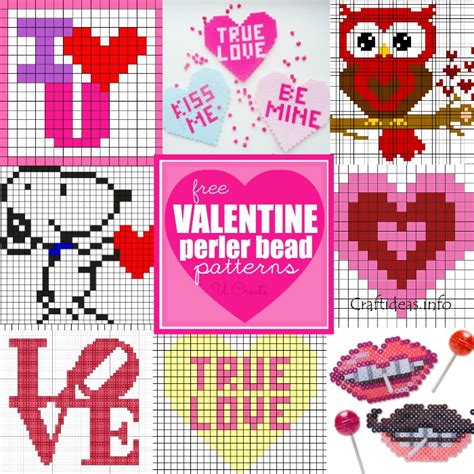 Maybe you would like to learn more about one of these? Valentine Perler Bead Patterns - U Create