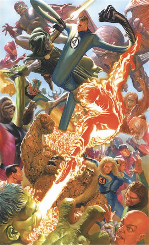 Marvelocity Fantastic Four Marvel Art By Alex Ross Disney Art On