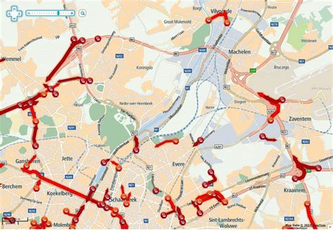 Brussels Traffic Map Map Of Brussels Traffic Belgium