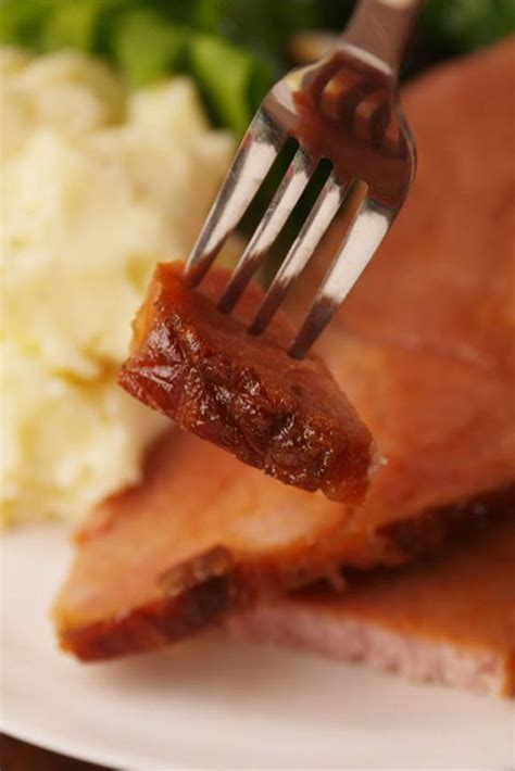 I make this way too often. Crock-Pot Brown Sugar Glazed Ham | Recipe | Cooking ham in ...