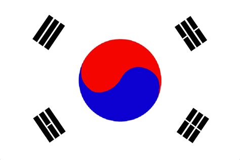 South Korea Korean Flag South Korean Flag South Korea Flag
