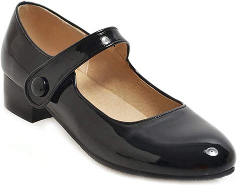 Mioke Womens Retro Mary Jane Ballet Flat Shoes Round Toe Comfortable