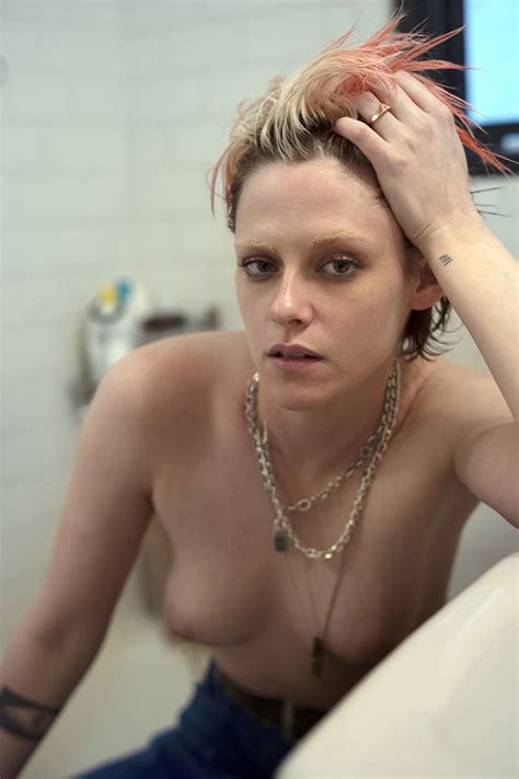 celebrity nudeflash picture 2022 2 original kristen stewart topless in 032c magazine 3