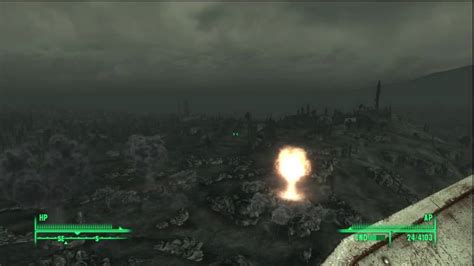 All personnel should reach minimum safe distance immediately! Fallout 3 - SatCom Array Orbital Strike - YouTube