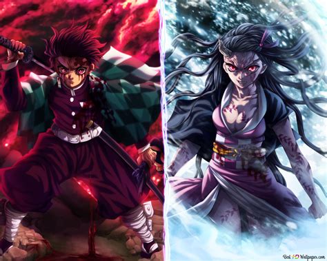 Demon Slayer Tanjiro And Nezuko 4k Wallpaper Download