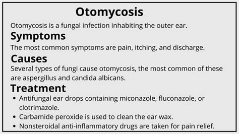 Otomycosis Symptoms Causes And Management Pains Portal
