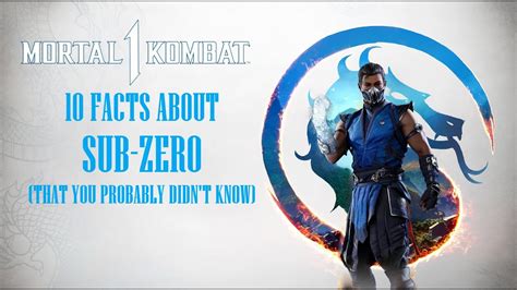 kombat kodex 10 facts about sub zero that you probably didn t know mortal kombat 1 youtube
