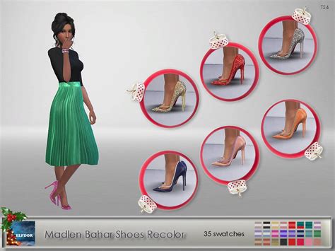The Sims Resource Madlen Bahar Shoes Recolor