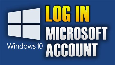 How To Login To Microsoft Account On Windows 10 Youtube