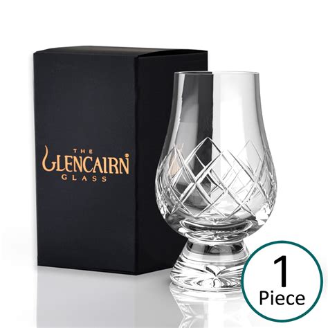 glencairn official cut crystal whisky glass set of 2 presentation box uk