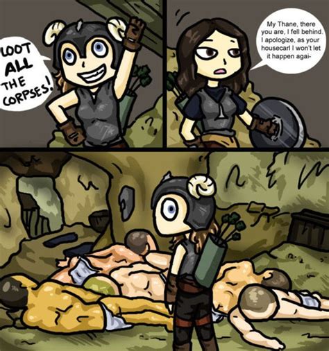 Funny Comics Loot Body Skyrim Funny Skyrim Elder