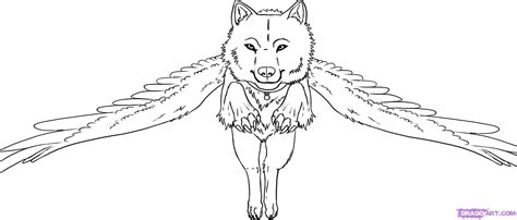Wolves With Wings Coloring Pages Coloring Home