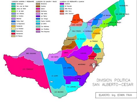 Mapa Con Division Politica Y Nombres