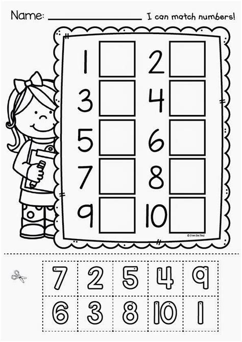 Teach Child How To Read Kindergarten Cut And Paste Math Worksheets