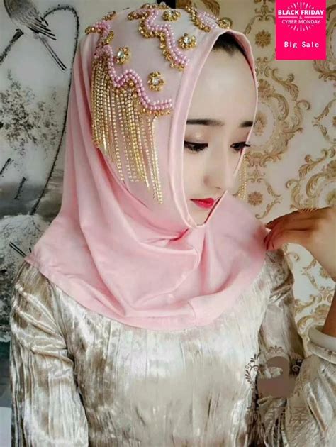 2018 Islamic Adult Promotion Fashion Muslim Diamond Convenient Hijab Headscarf Hijab Muslim
