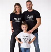 Matching Mom Dad Kid Shirts, Mom, Dad, I