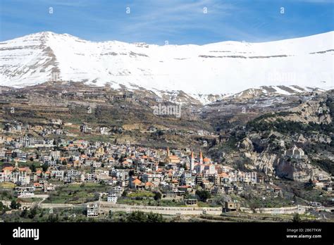Bsharri Village Lebanon Stock Photo Alamy