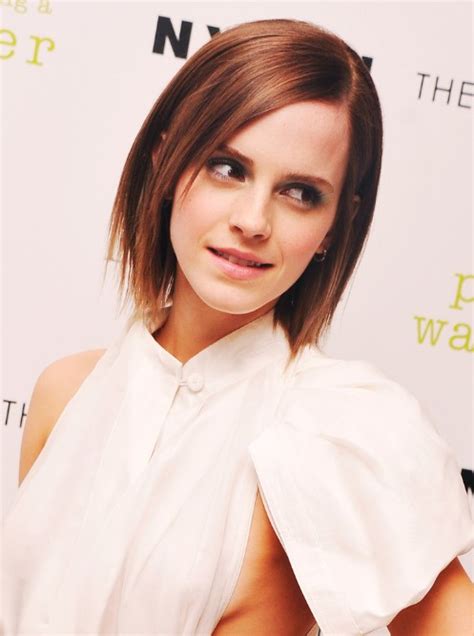 Emma Watson Short Straight Bob Hairstyle Hairstyles Weekly
