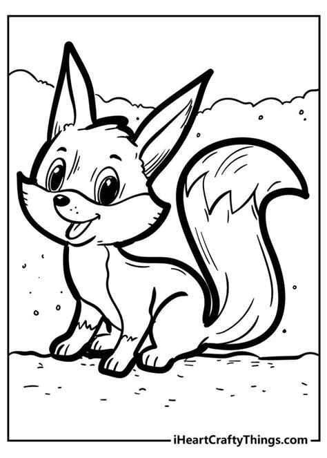 Fantastic Fox Coloring Pages 100 Free Printables