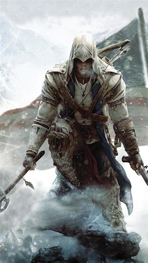 Assassins Creed 3 Lart De Couverture Fond Décran Connor Kenway