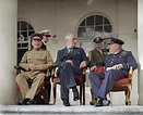 Stalin, Roosevelt and Churchill at the Terhan Conference, year 1943 : r ...