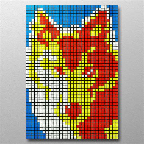 Make Your Own Pixel Art Mosaic With Rubiks Cubes