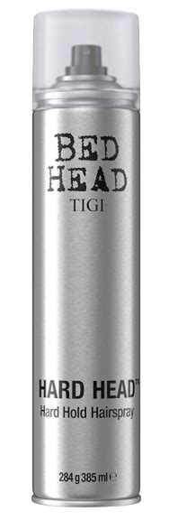 Hairspray is the one hair product that almost any person can benefit from having. TIGI BED HEAD HARD HEAD Hard Hold Hairspray f • Kalista Salon