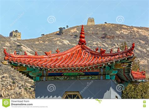 Ancient Chinese Architecture On The Great Wall Of China