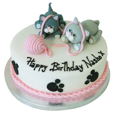 Cat Birthday Cake Buy Online Free Next Day Delivery New Cakes