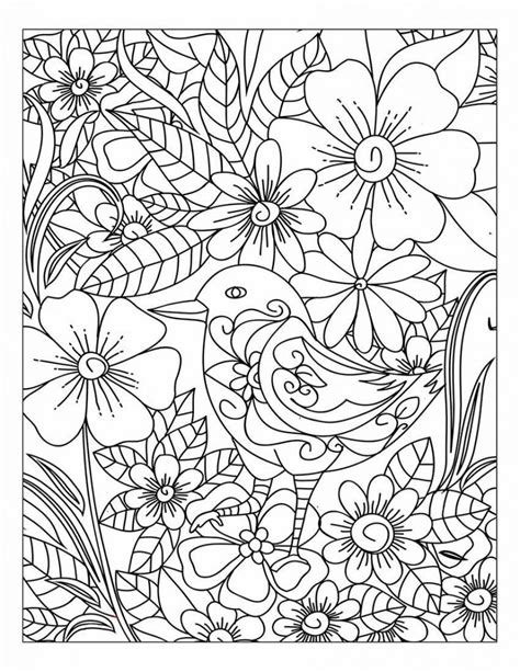 Nature Coloring Pages For Adults Scenery Mountains