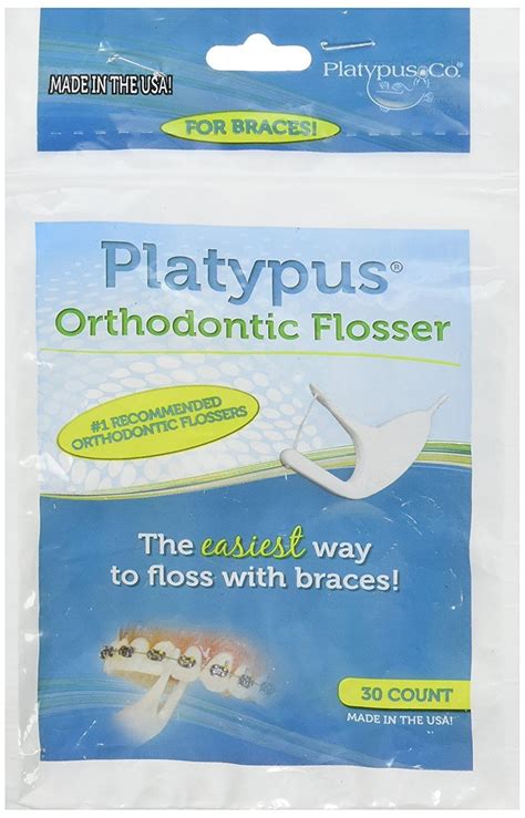 Platypus Orthodontic Flosser Floss For Braces 30 Count