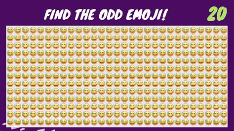 find the odd emoji 11 hard edition youtube