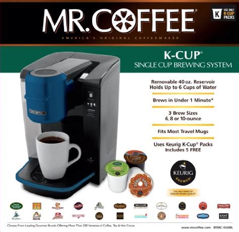 Mr Coffee Bvmc Kg6bl 001 Single Serve Coffee Brewer Powered By Keurig