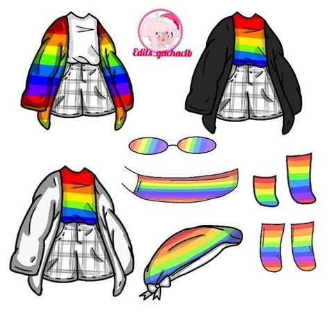 Rainbow Clothes Roupas De Personagens Roupas De Anime Roupas Mangá