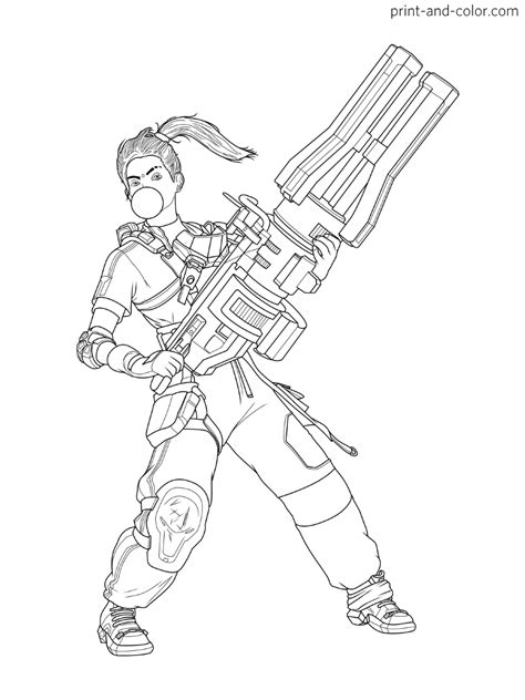 Apex Legends Coloring Pages Print And Color