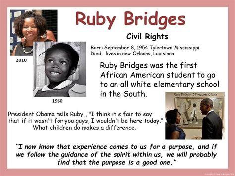 30 inspirational ruby bridges quotes and sayings for success 4. Ruby Bridges Poster (With images) | Ruby bridges, Ruby ...