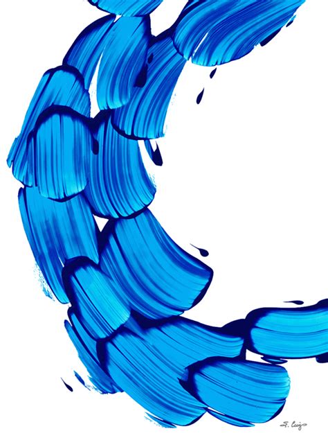 Blue Waves Abstract Art By Sharon Cummings