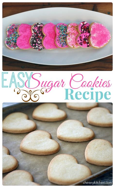 Easy Sugar Cookies Recipe Cheery Kitchen