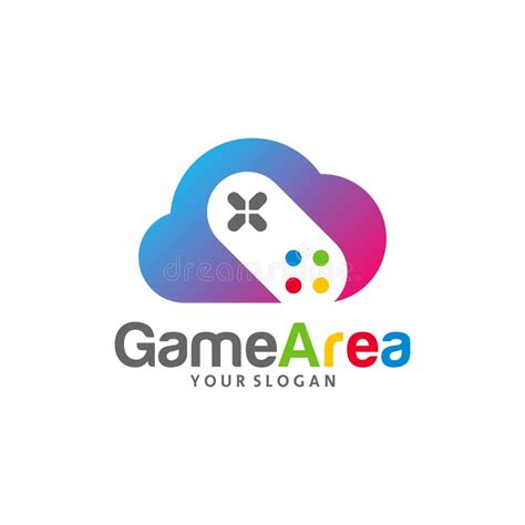 Game Cloud Logo Vector Template Creative Cloud Gamepad Logo Design