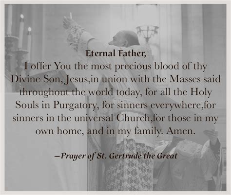 St Gertrude The Great Prayer For Holy Souls In Purgatory
