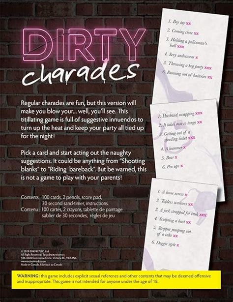 Dirty Charades Ideas This Charades Ideas And Words Generator Is A