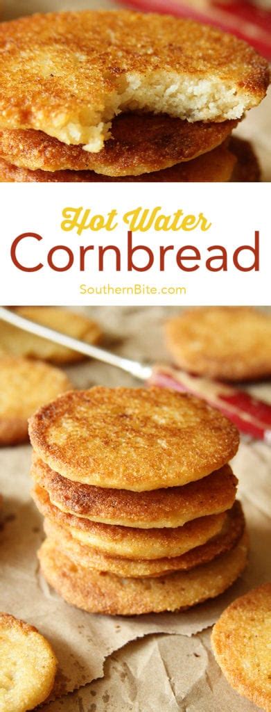 The simplest recipe for cornbread involves mixing cornmeal with sugar, salt, water and shortening or bacon fat. Hot Water Cornbread - Southern Bite
