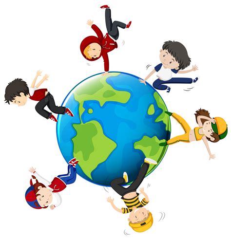 People Around The World Clipart - xcdet