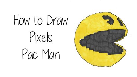 How To Draw Pac Man From The Pixels Movie Youtube