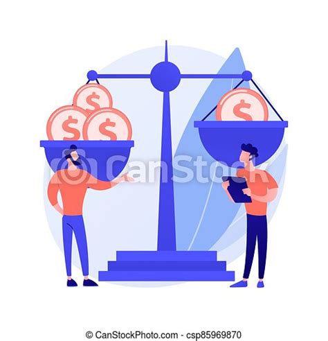 Income Inequality Abstract Concept Vector Illustration Country Income